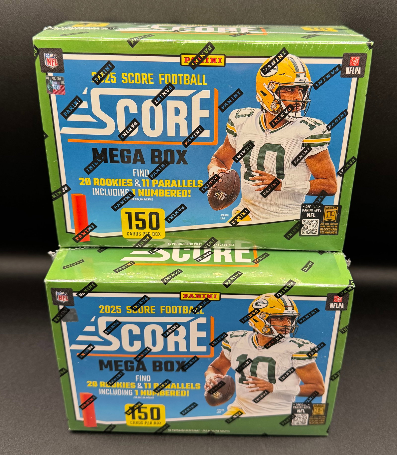 Two Sealed 2025 Panini Score Football Mega Boxes (1 of 1)