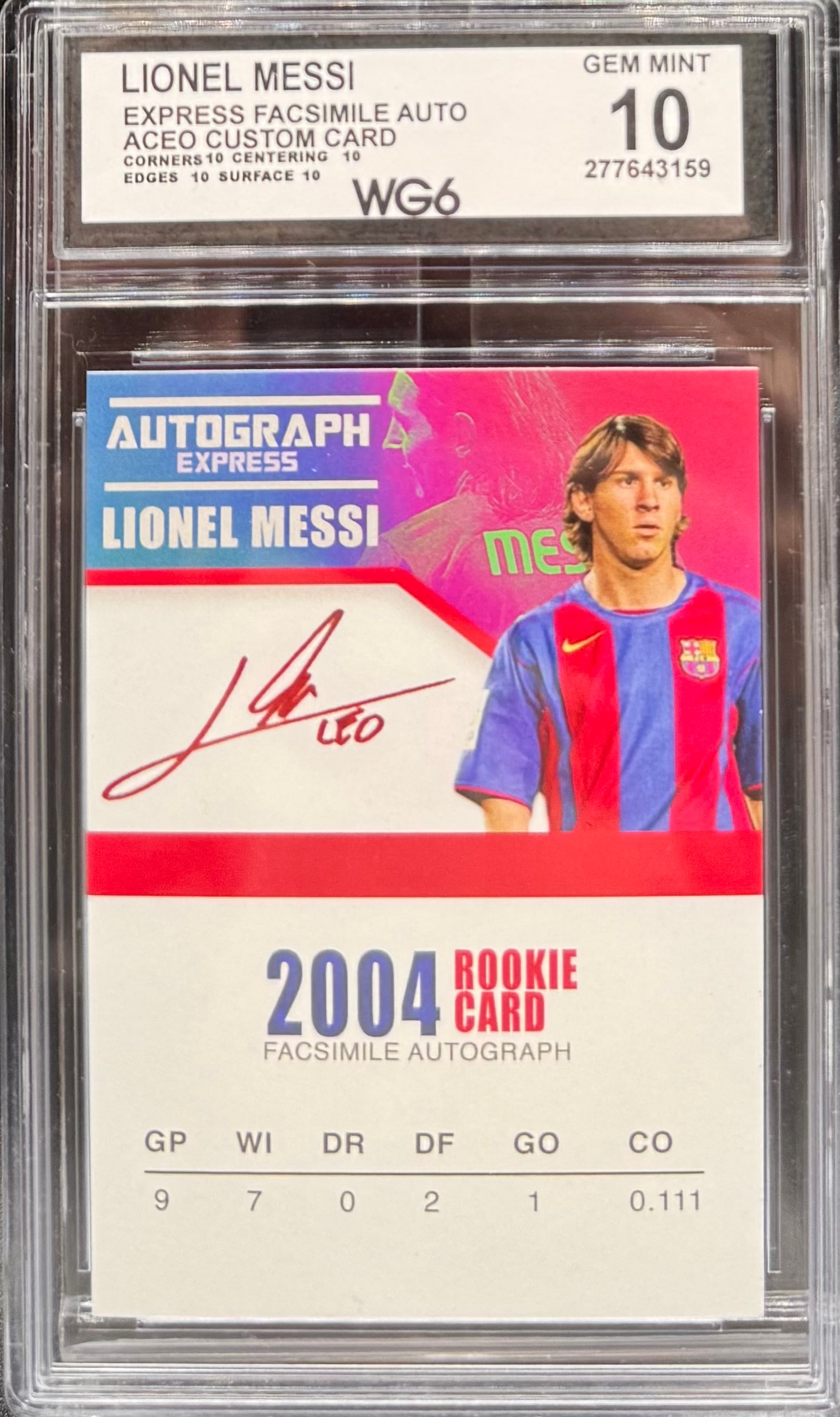 Lionel Messi Card (1 of 2)