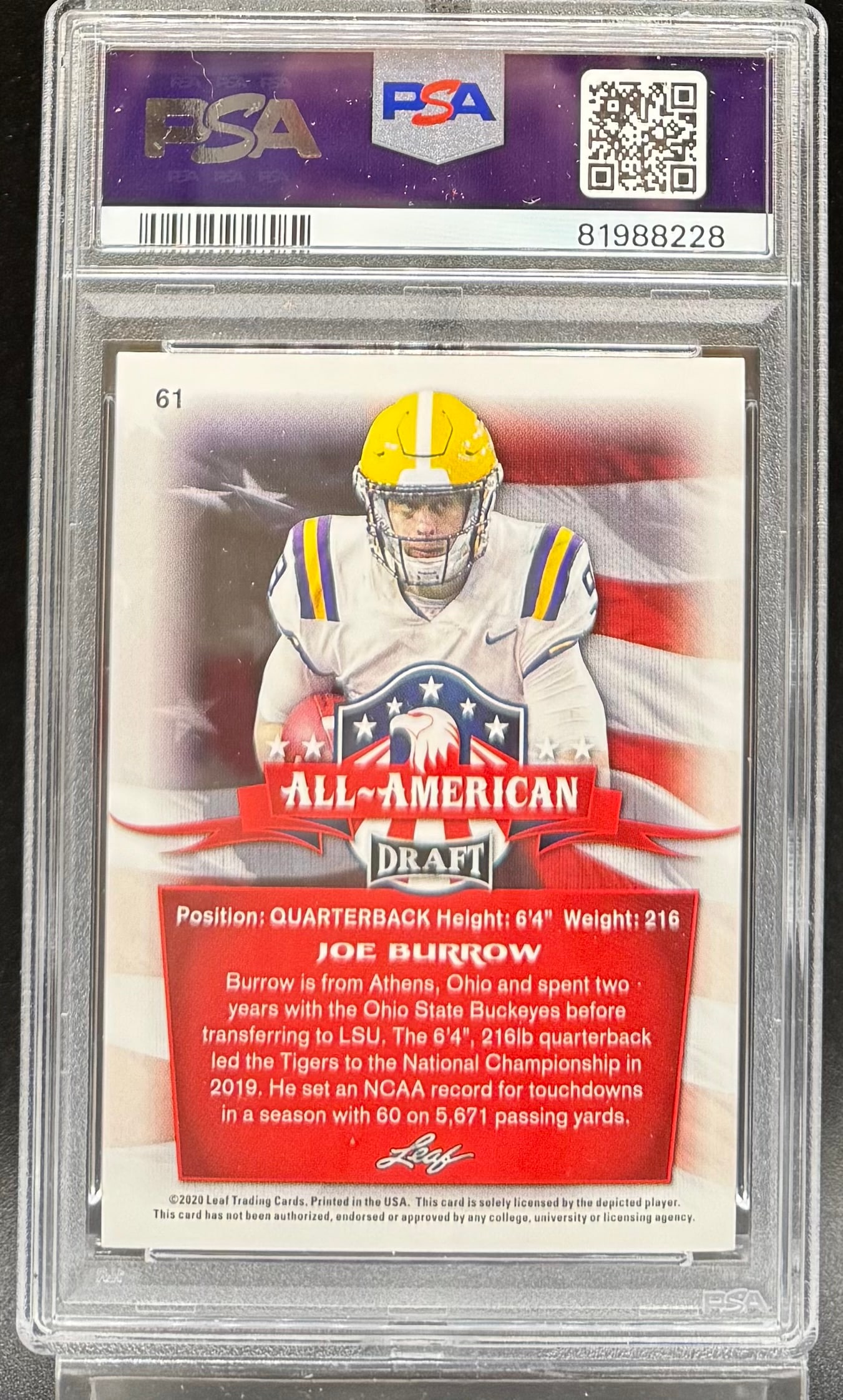 Joe Burrow Gold Rookie - 2