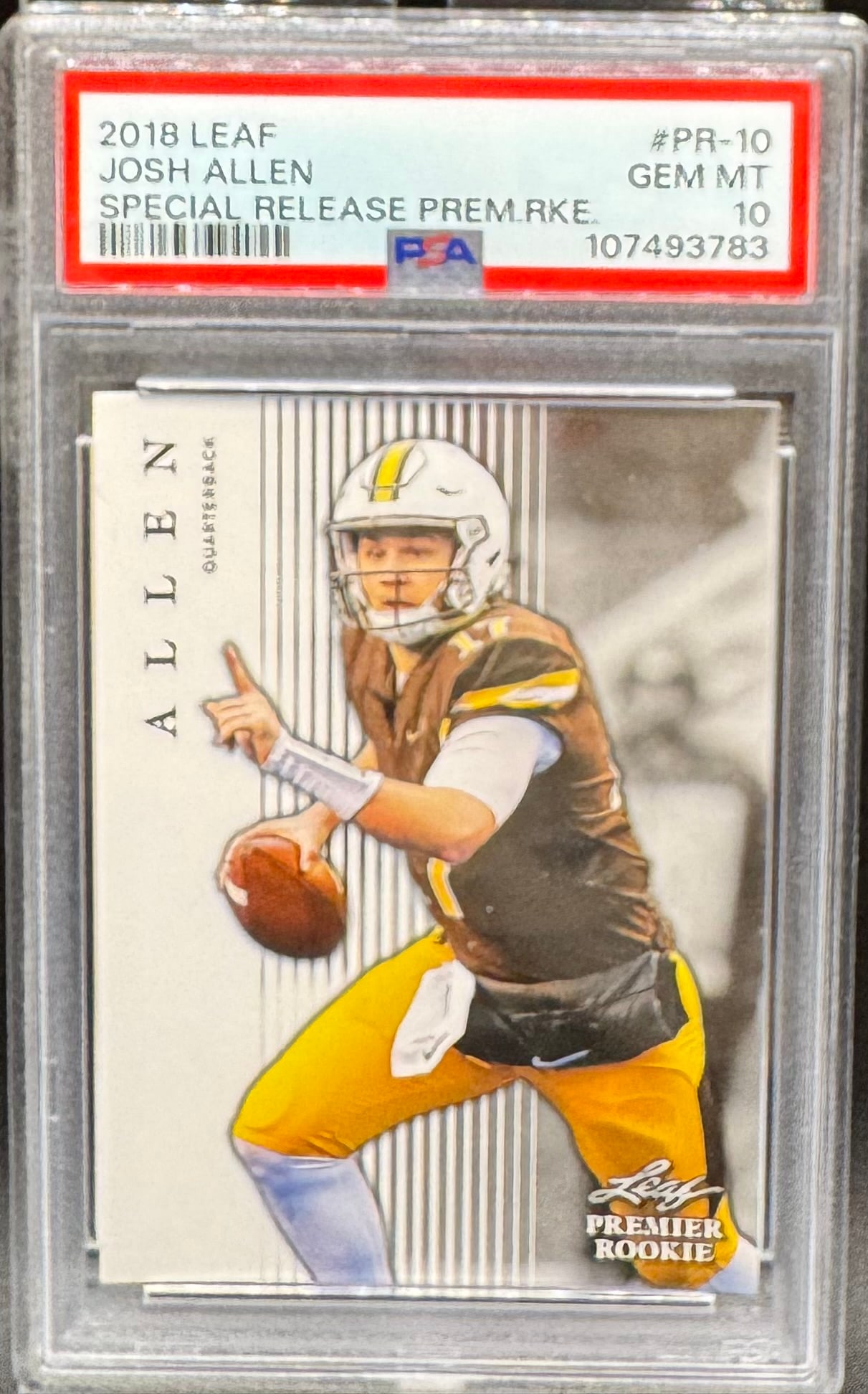 2018 Special Release Josh Allen Rookie Card: 2018 Special Release Josh Allen Rookie Card PSA Mint 10 