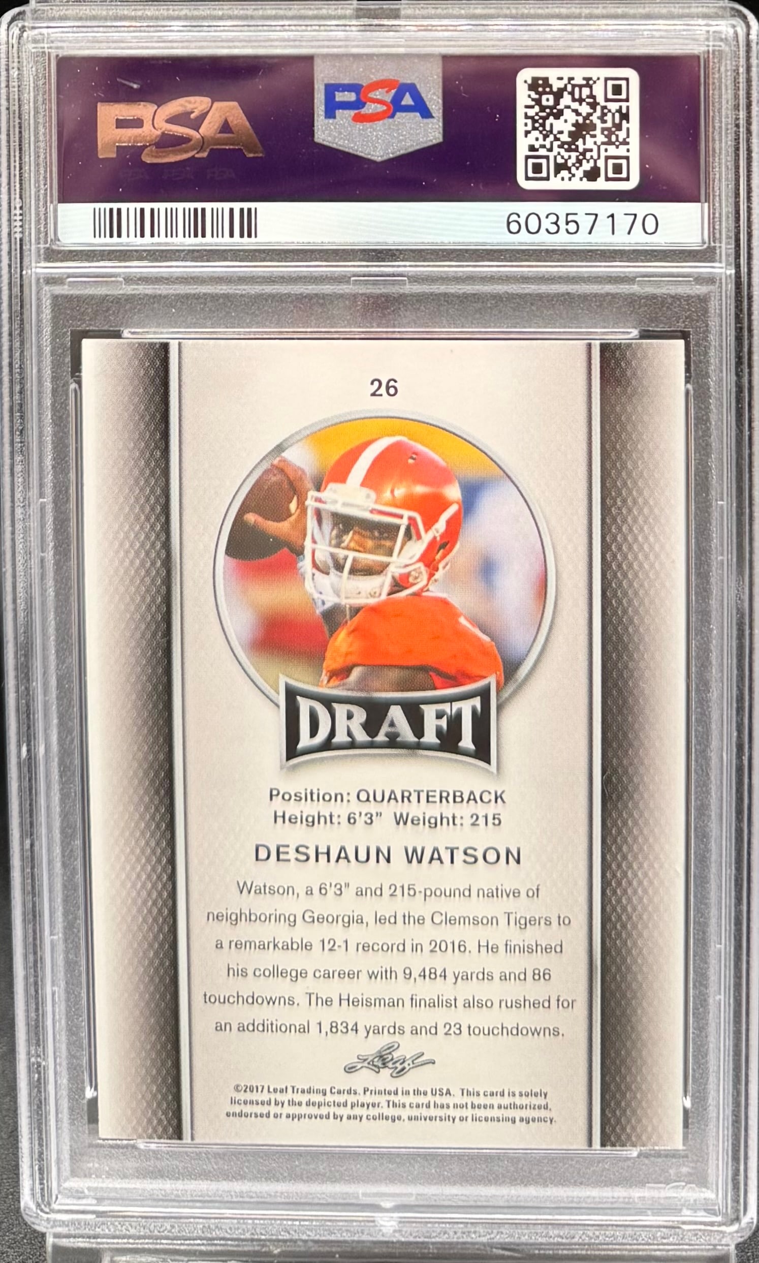 Deshaun Watson Card - 2