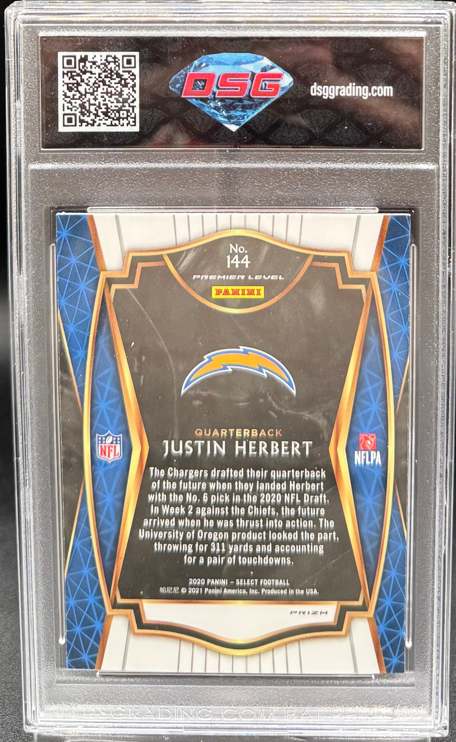 Justin Herbert Auto Rookie Silver Card - 2