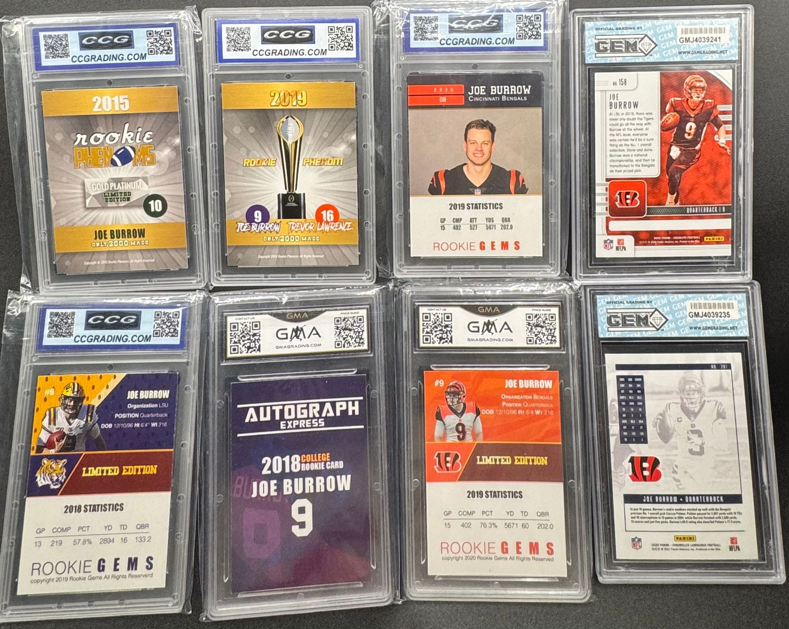 Joe Burrow Cards Lot - 2
