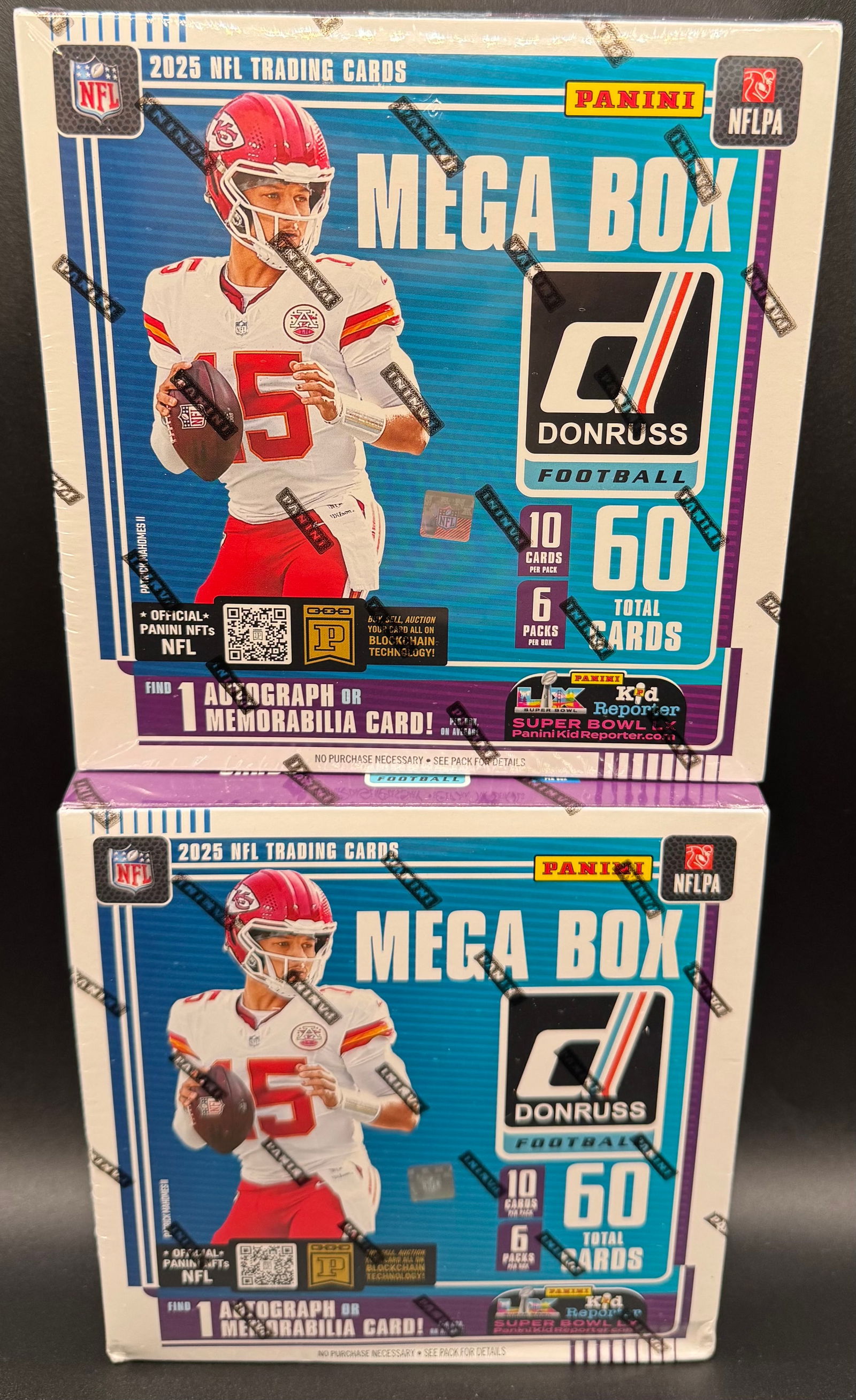 Two 2025 Donrus Football Factory Sealed Mega Box (1 of 1)