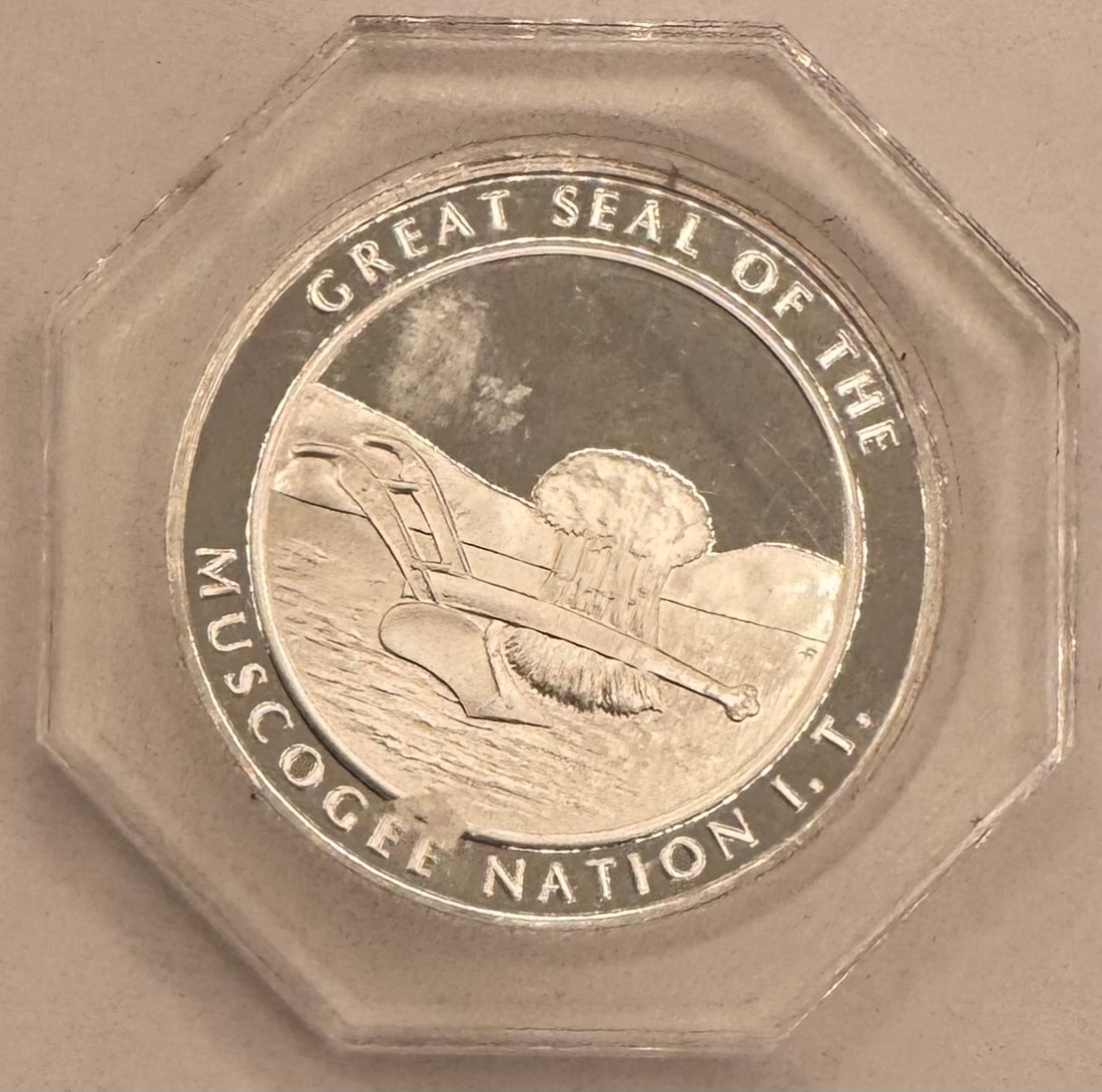 Nation Of The Creek Muscogee Silver Coin - 2