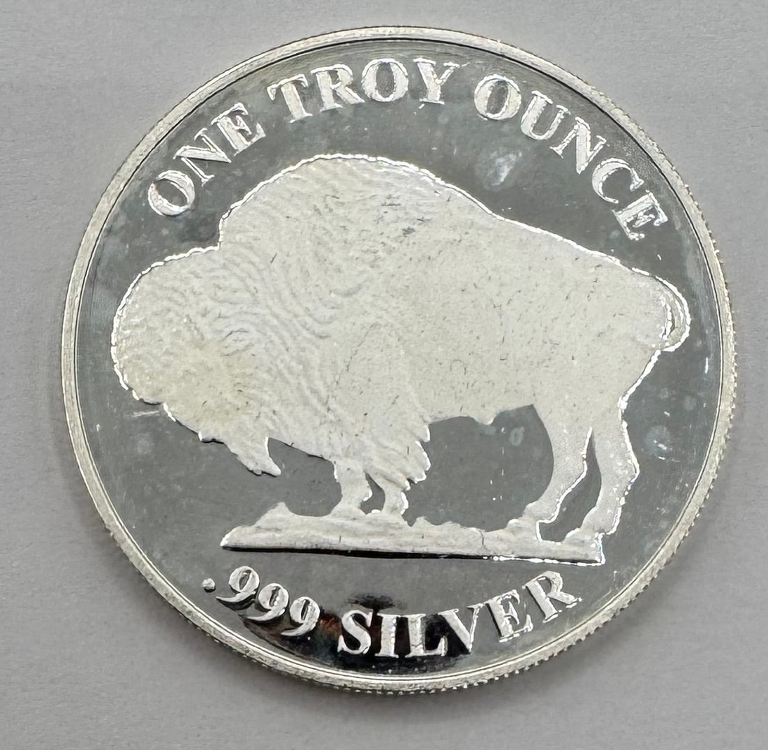 One Troy Silver Coin: One Troy Ounce .999 Fine Silver Coin 