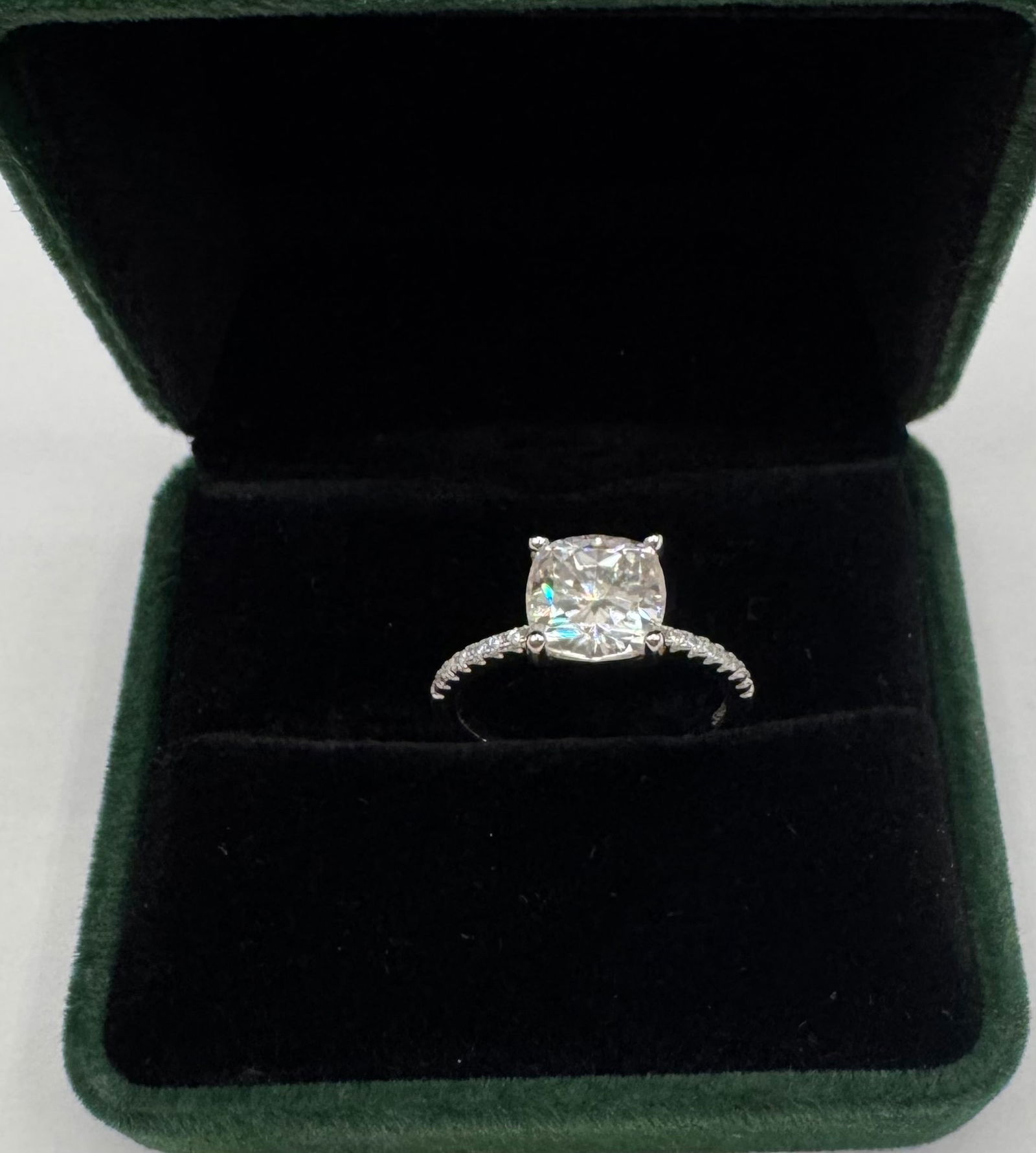 Cushion Moissanite Ring - 2