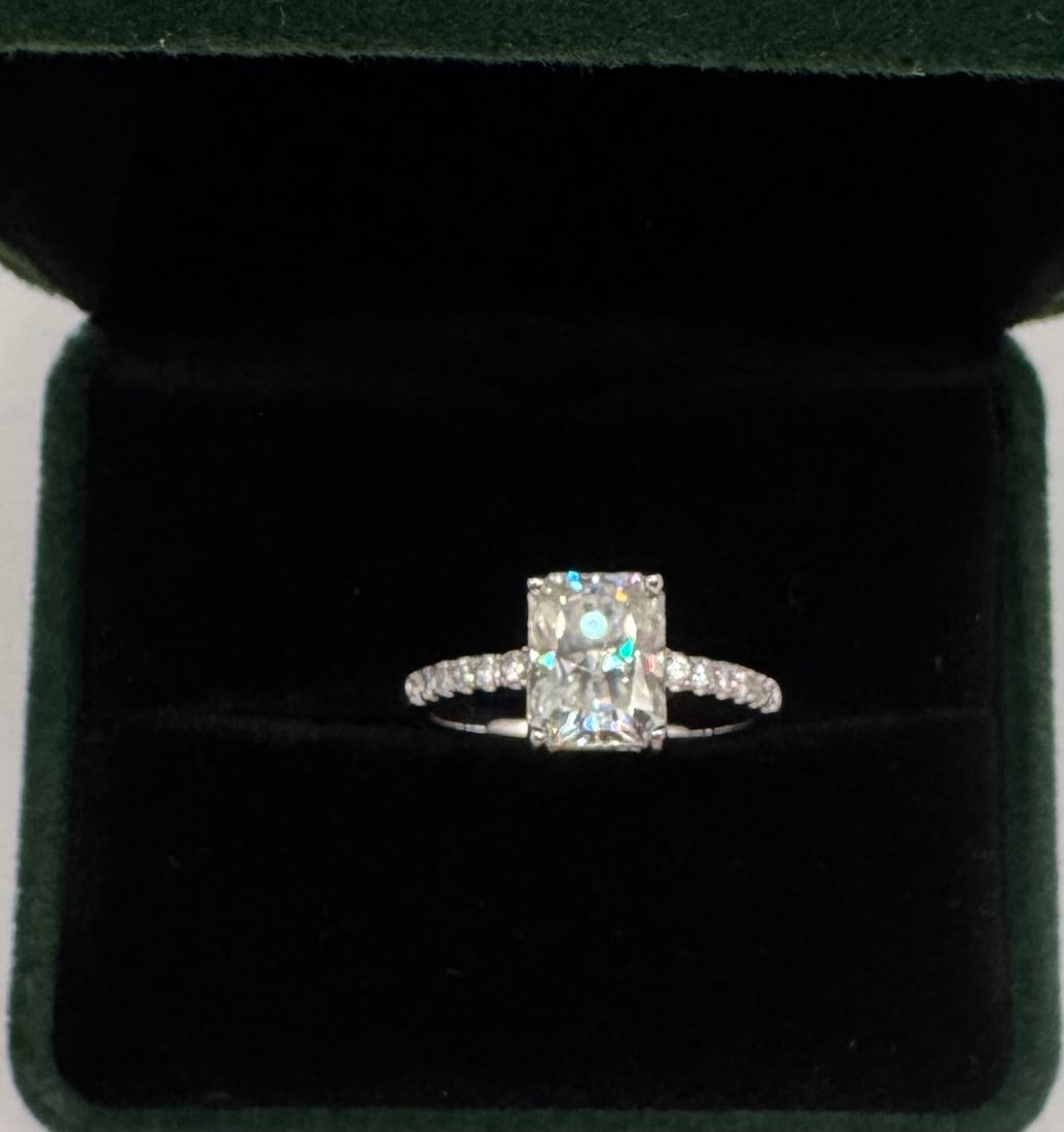 Radiant Moissanite Ring - 2