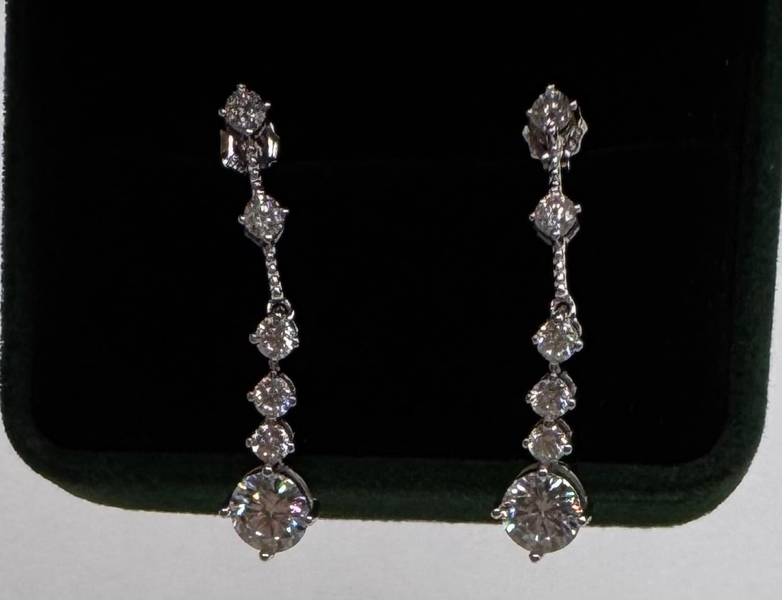 Long Stud Earrings - 2