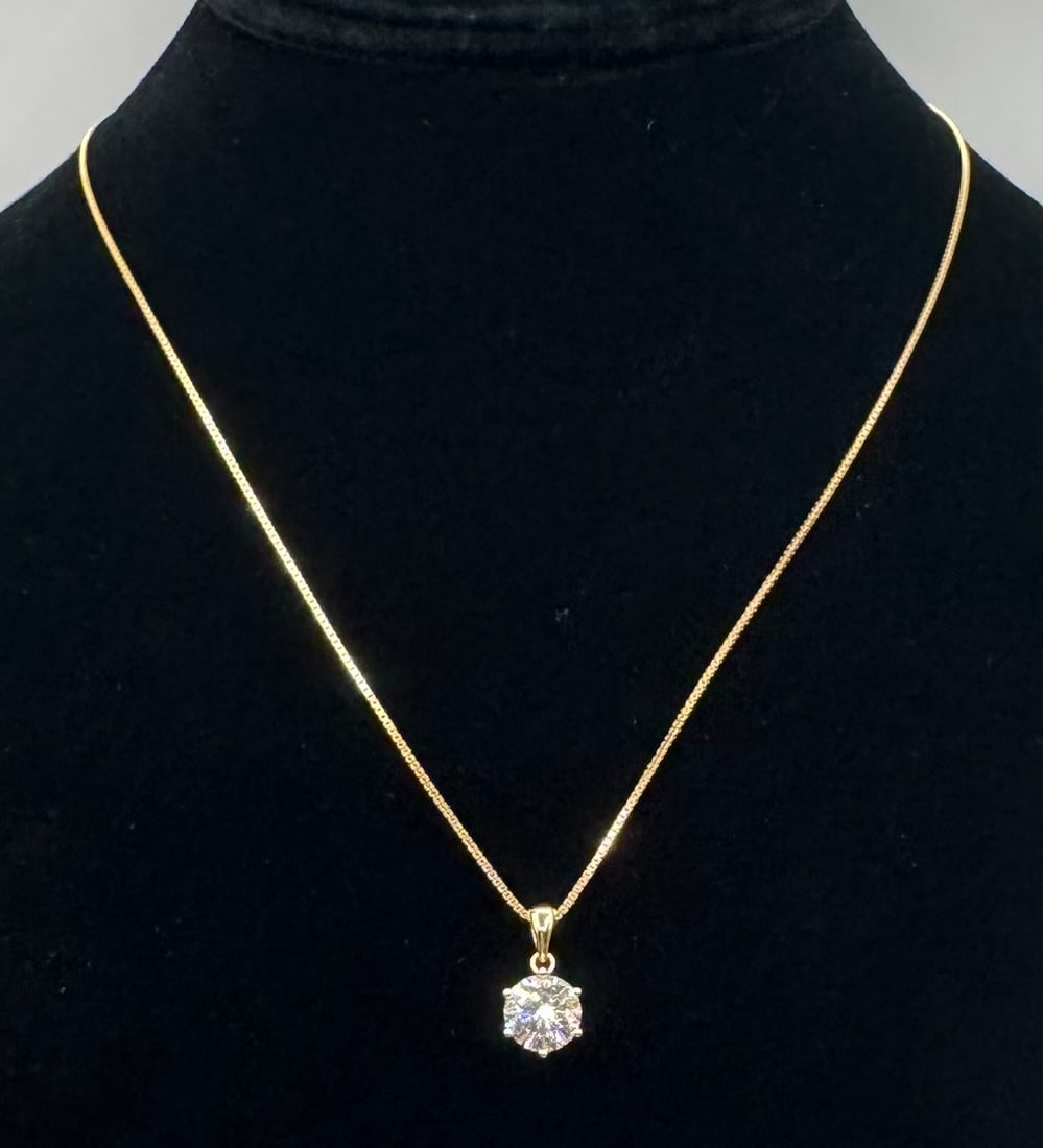2 Carats Moissanite Necklace - 2