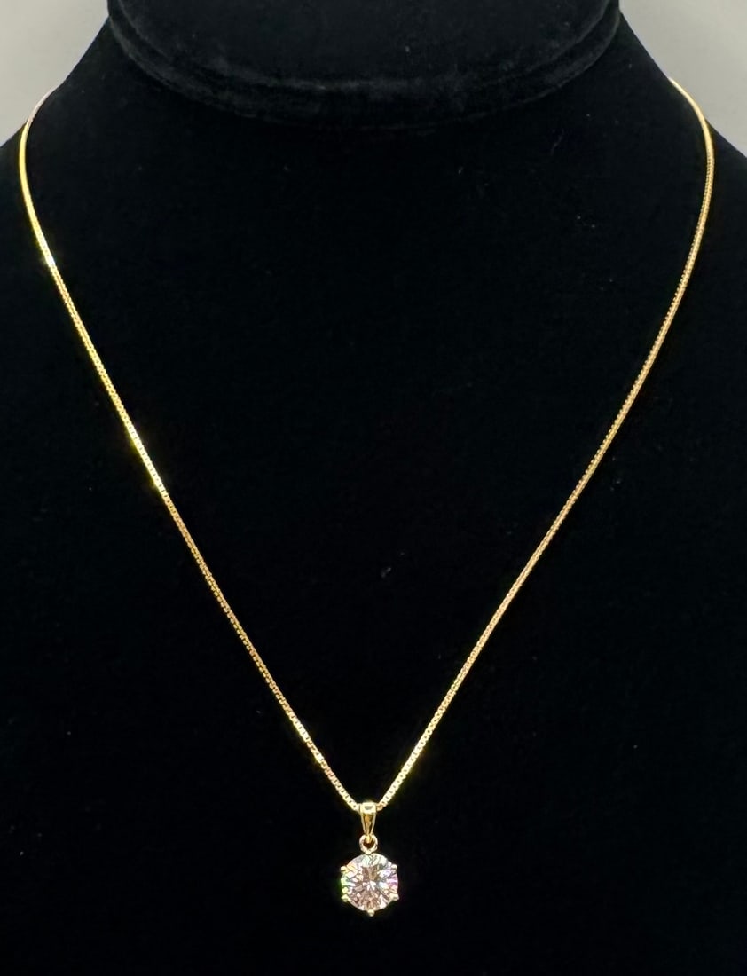 2 Carats Moissanite Necklace - 3