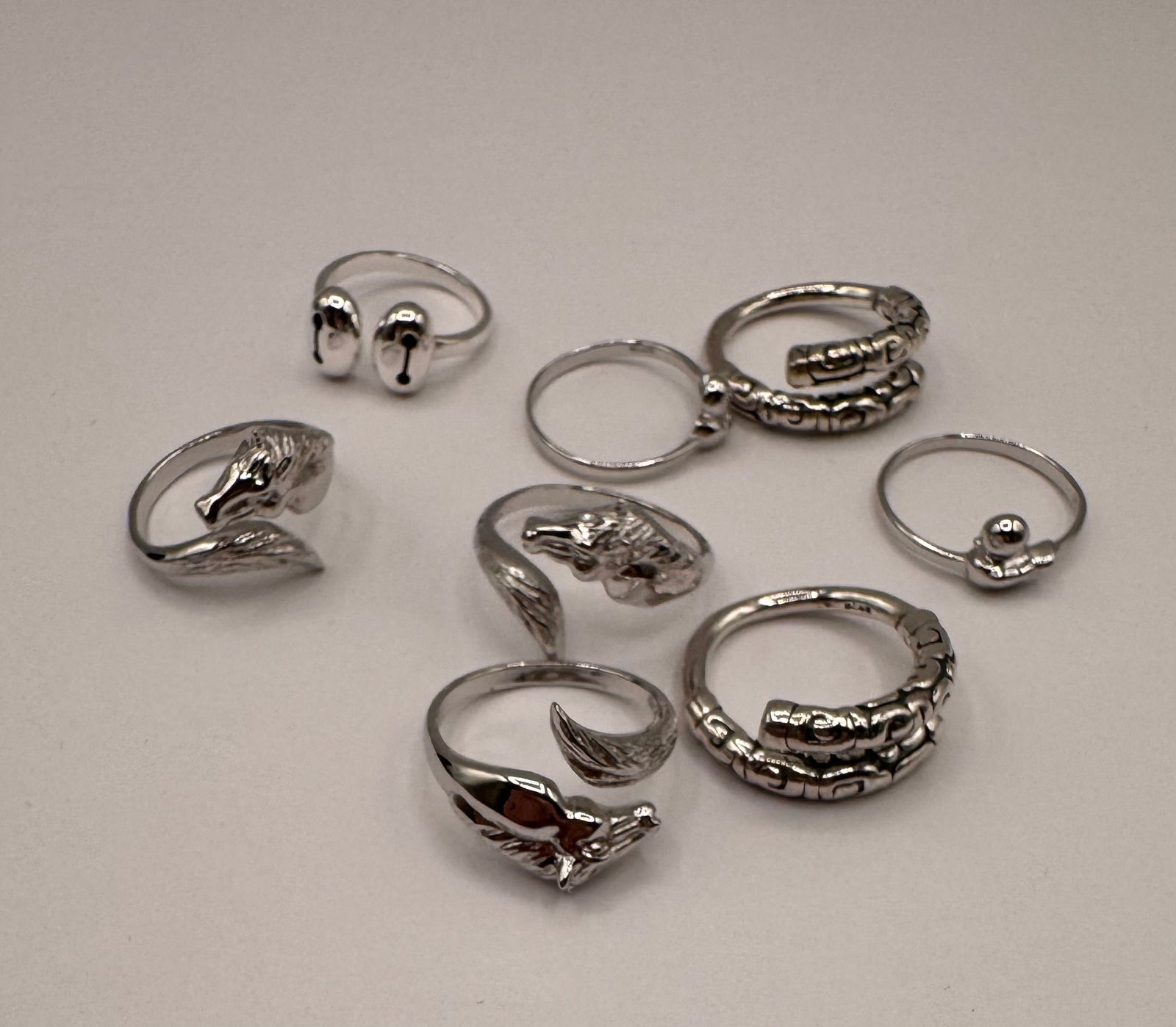 Silver Rings Lot (1 of 1)