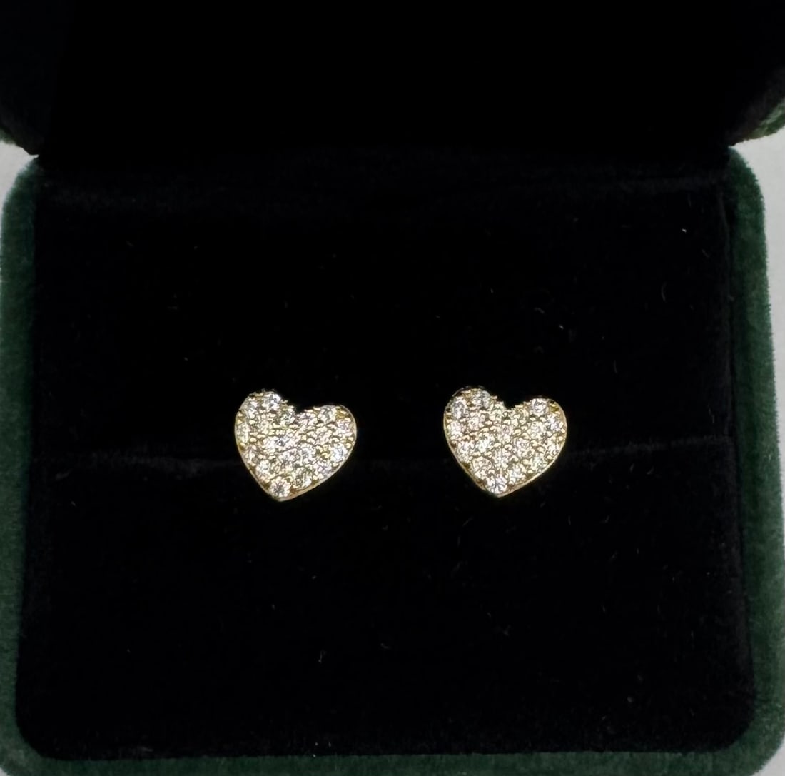 Heart Shape VVS Earrings - 2