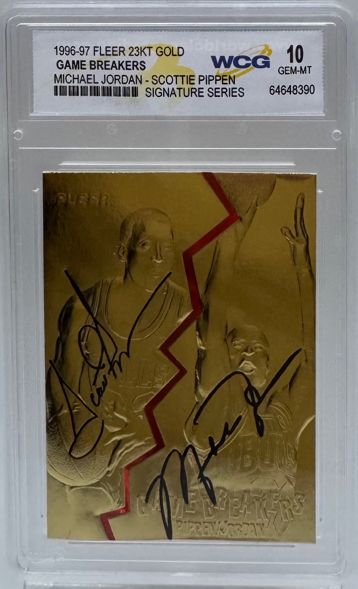 Michael Jordan & Scottie Pippen Card: 1996 Fleer Michael Jordan & Scottie Pippen Basketball Card Mint 10 