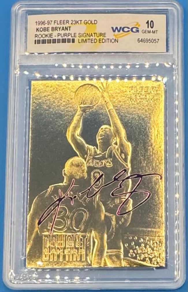 Kobe Bryant Rookie Purple Signature Card (1 of 2)