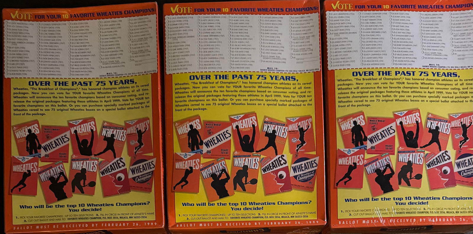 Tiger Woods, Michael Jordan 75 Years Of Championship Wheaties Boxes Sealed - 2