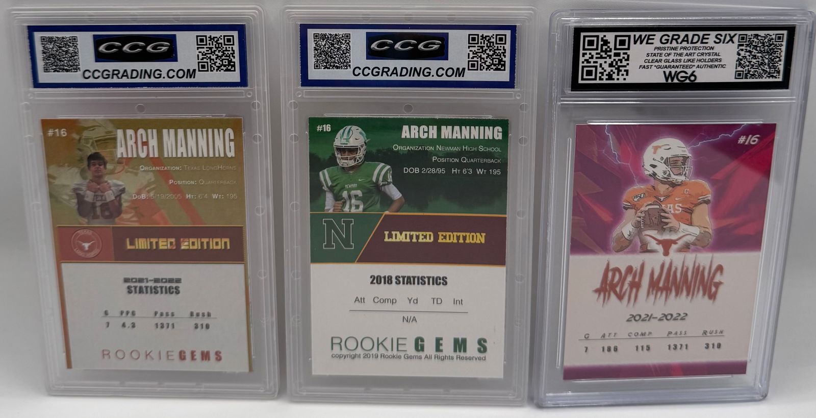 Arch Manning Cards - 2
