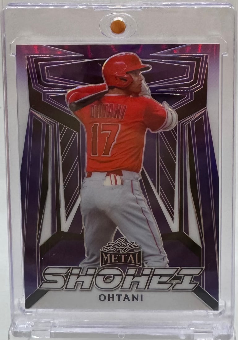 Shohei Ohtani Metal Purple /15: 2023 Shohei Ohtani Metal Purple /15 