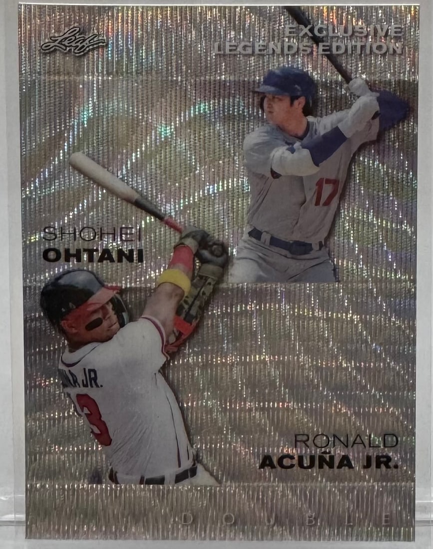Shohei Ohtani & Ronald Acuna Jr /25: 2023 Shohei Ohtani & Ronald Acuna Jr Numebered /25 