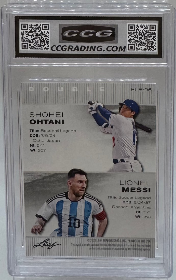 Shohei Ohtani & Lionel Messi Card - 2