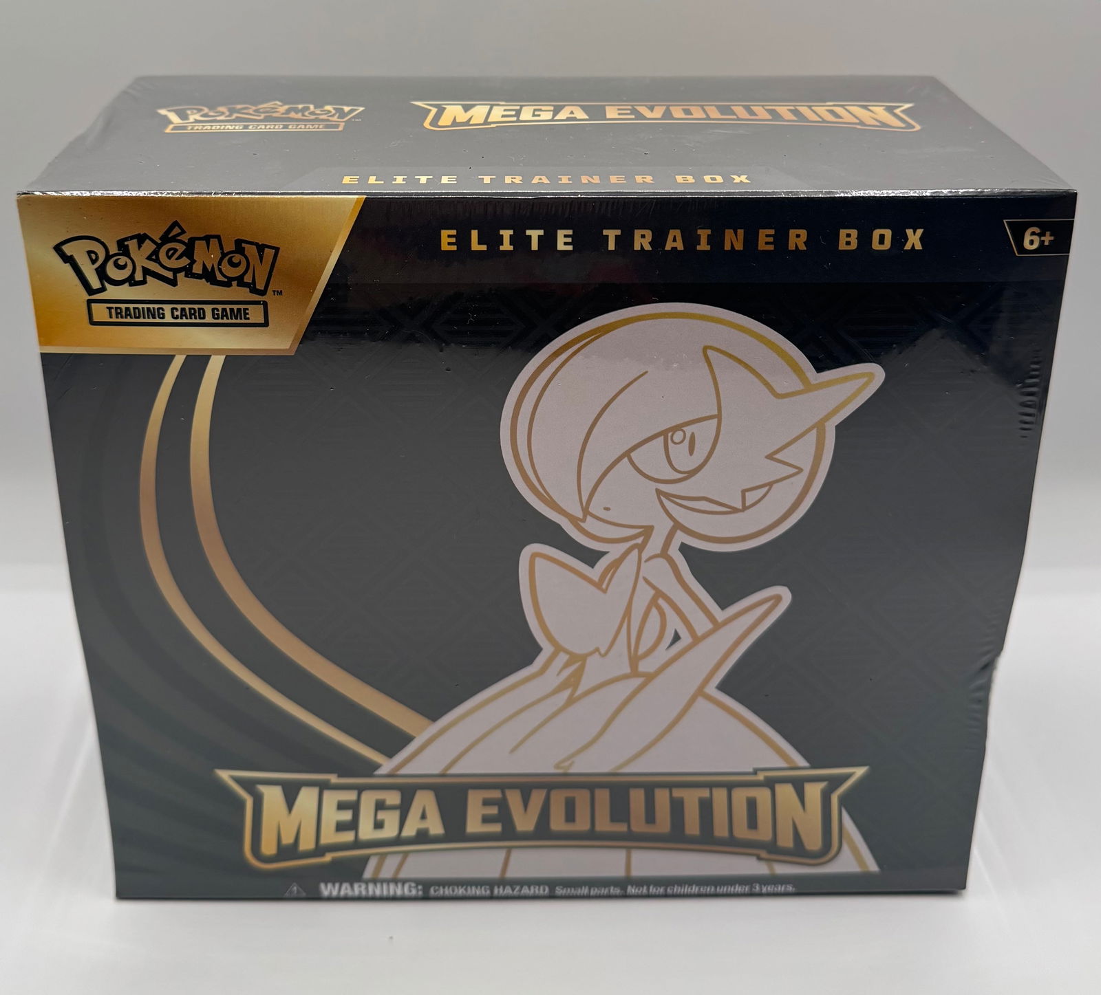 Pokémon TCG Mega Evolution Elite Trainer Box – Factory Sealed: Factory sealed Pokémon Trading Card Game Mega Evolution Elite Trainer Box. This collectible box features premium Mega Evolution artwork and is brand new in original shrink wrap. Box shows light s