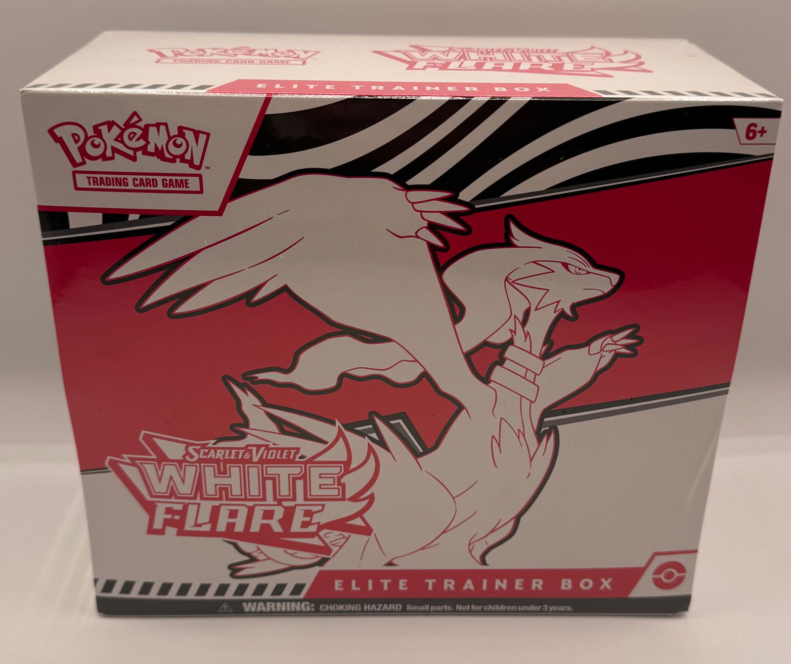 Pokémon TCG: Scarlet & Violet—White Flare Elite Trainer Box, Factory Sealed: Series: Scarlet & Violet Expansion: White Flare Item Type: Elite Trainer Box (ETB) Condition: New / Factory Sealed Features: Includes booster packs, card sleeves, energy cards, and player’s