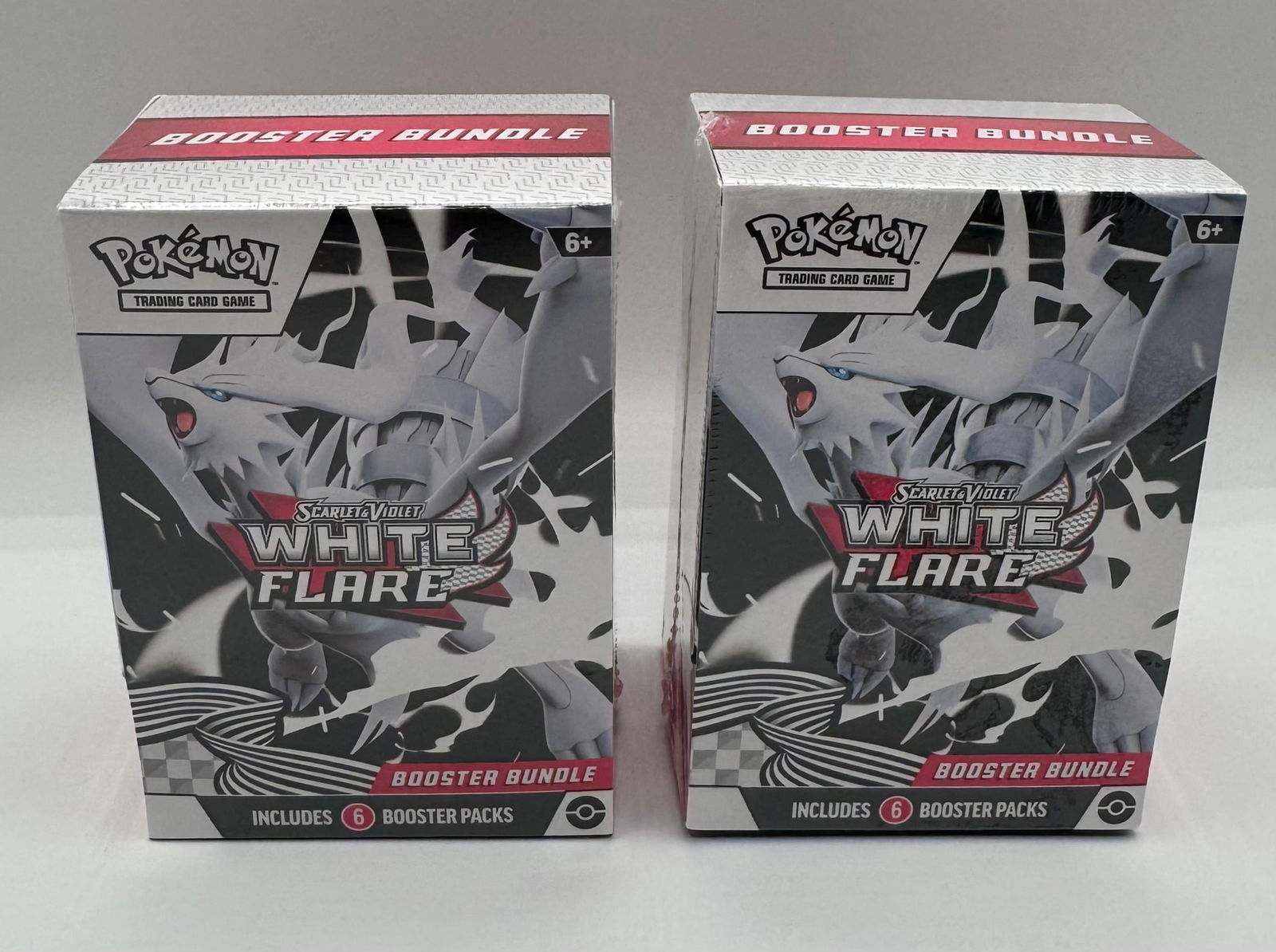 (2) Pokémon TCG: Scarlet & Violet—White Flare Booster Bundles, 12 Packs Total: (2) Pokémon TCG: Scarlet & Violet—White Flare Booster Bundles, 12 Packs Total. Series: Scarlet & Violet Expansion: White Flare Quantity: 2 Sealed Booster Bundles Pack Count: 6 Booster