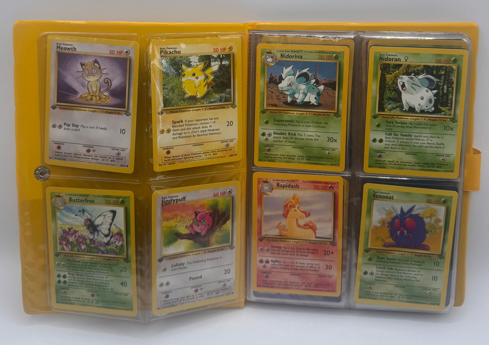 1999 First Edition Pokemon Jungle Set Pokemon Binder (1 of 5)