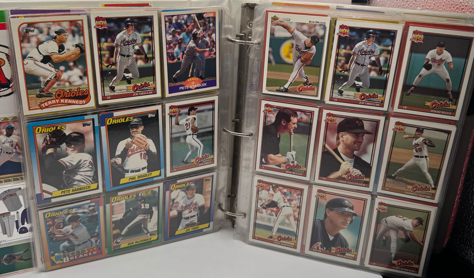 Vintage Baseball Cards Binder Collection - 2