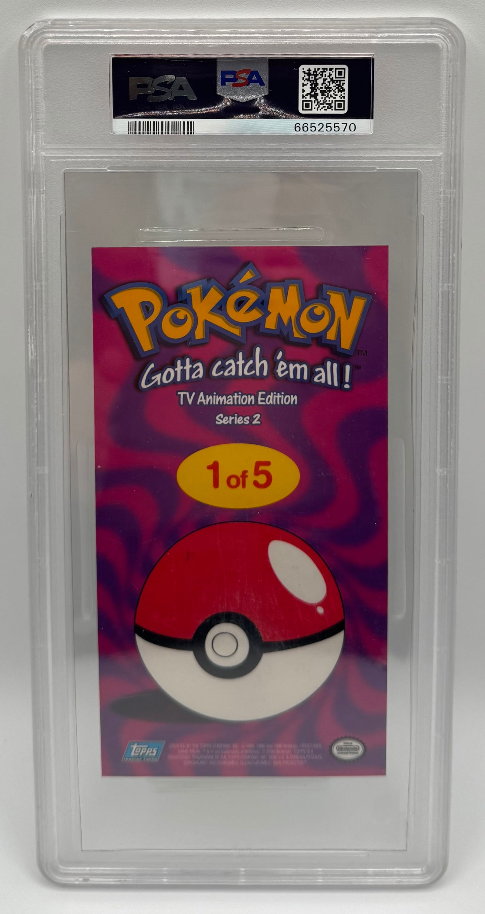 2000 Topps Pokémon TV Jason Paige Signed Card PSA 9 / Auto 7 - 2