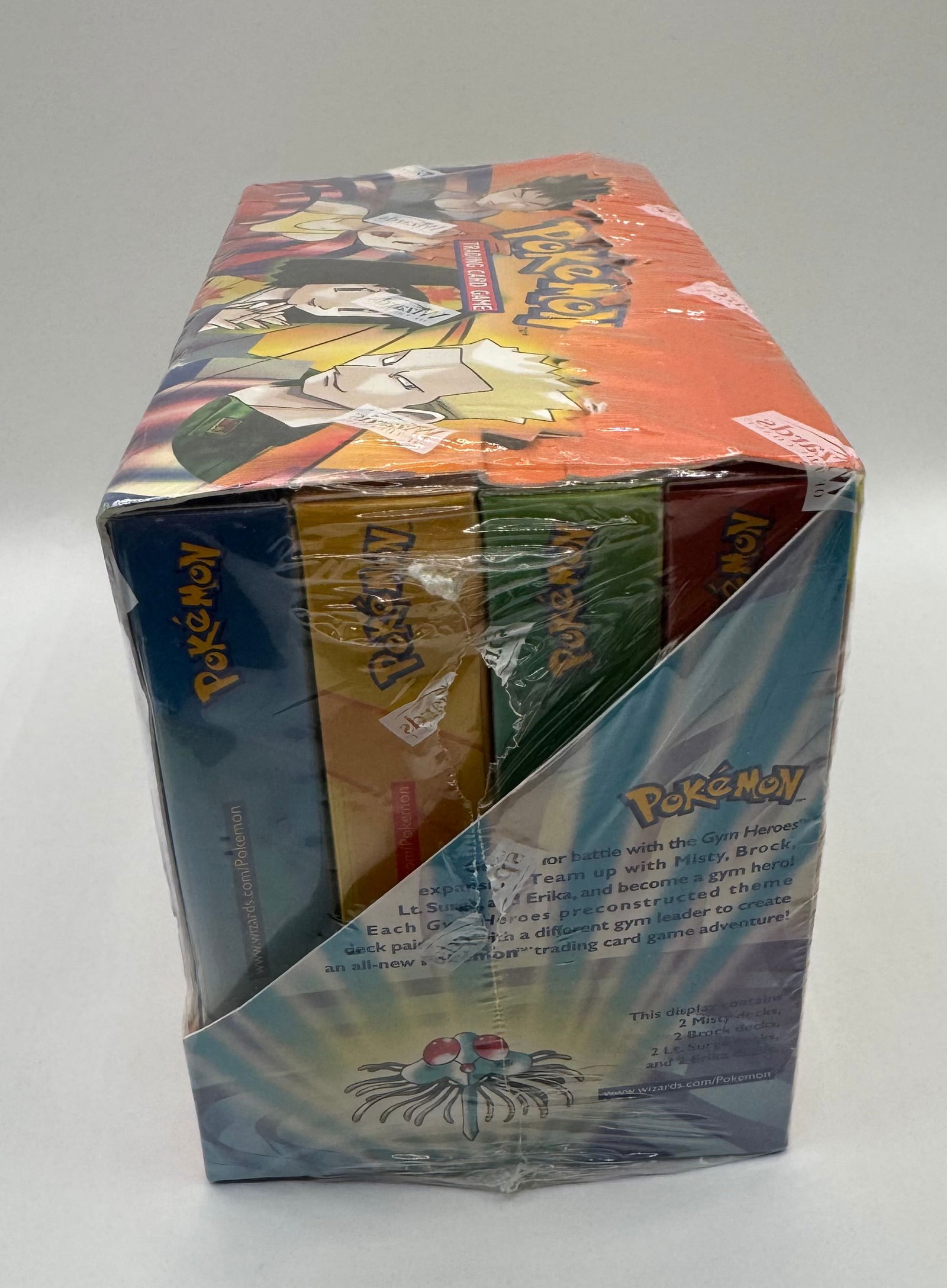 2000 Pokemon Gym Heroes Factory Sealed Theme Deck Display Box (8 Decks) - WOTC - 5