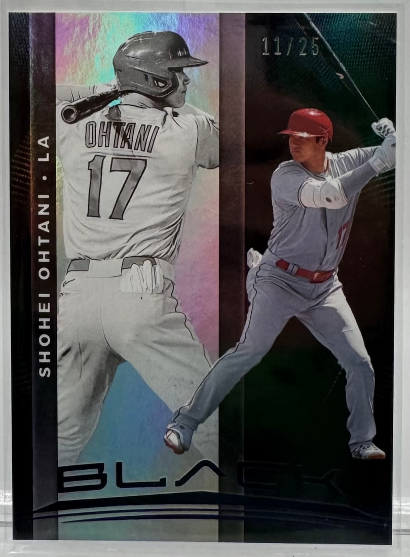 Shohei Ohtani Panini Black "Rainbow Foil" Parallel - Numbered 11/25 (1 of 2)