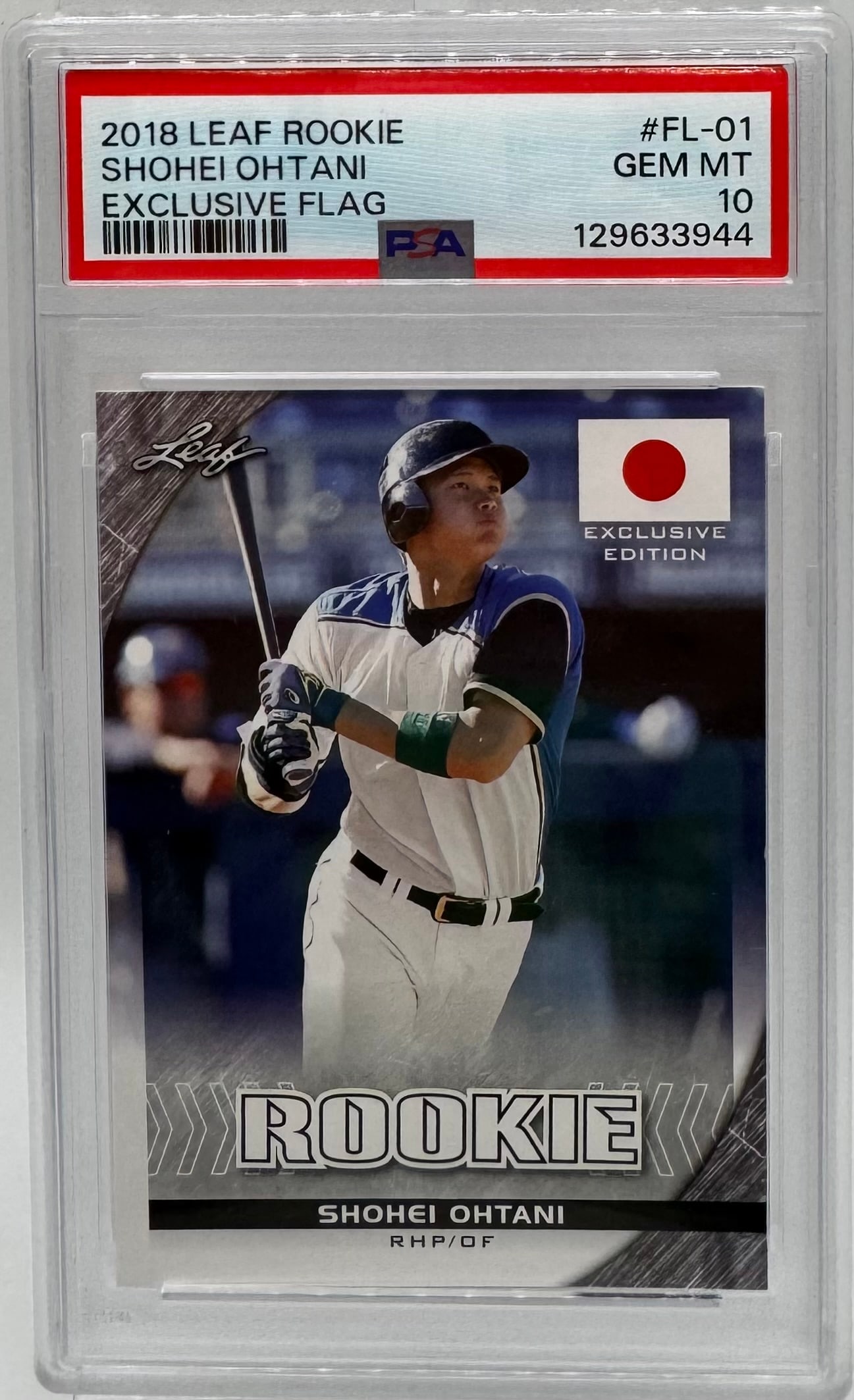 2018 Leaf Rookie Shohei Ohtani "Exclusive Flag" #FL-01 - PSA 10 (1 of 2)