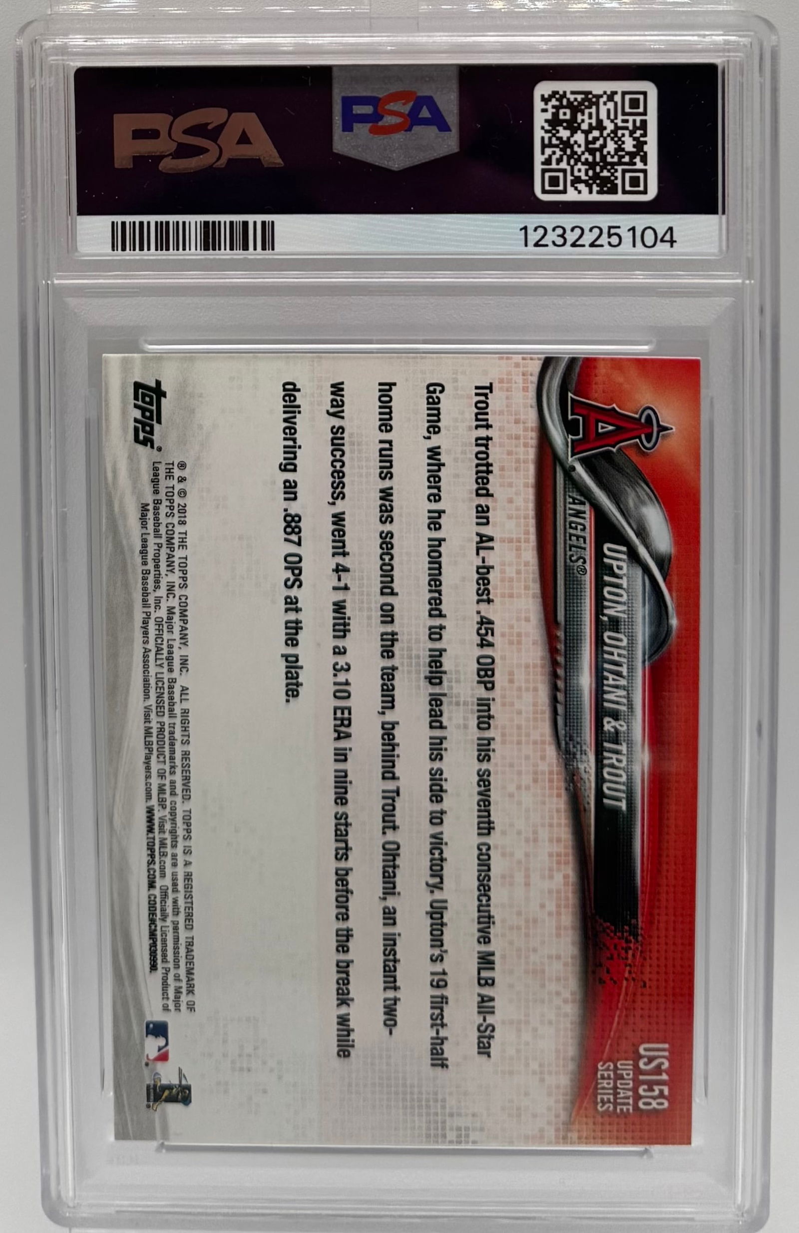 2018 Topps Update Shohei Ohtani & Mike Trout Rookie Card - 2