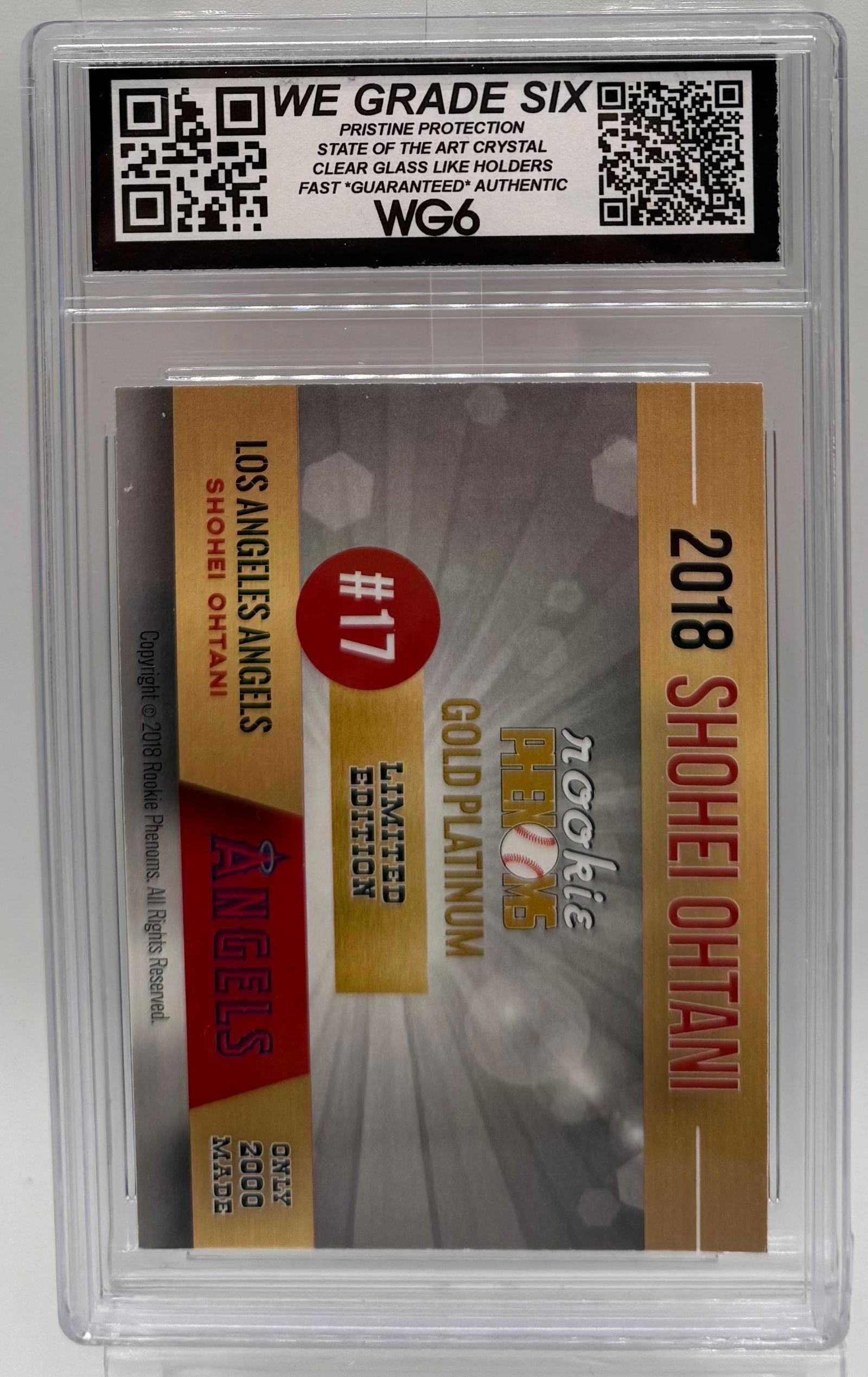 2018 Shohei Ohtani ACEO Custom "Japan's Rookie Sensation" - WG6 10 GEM MINT - 2