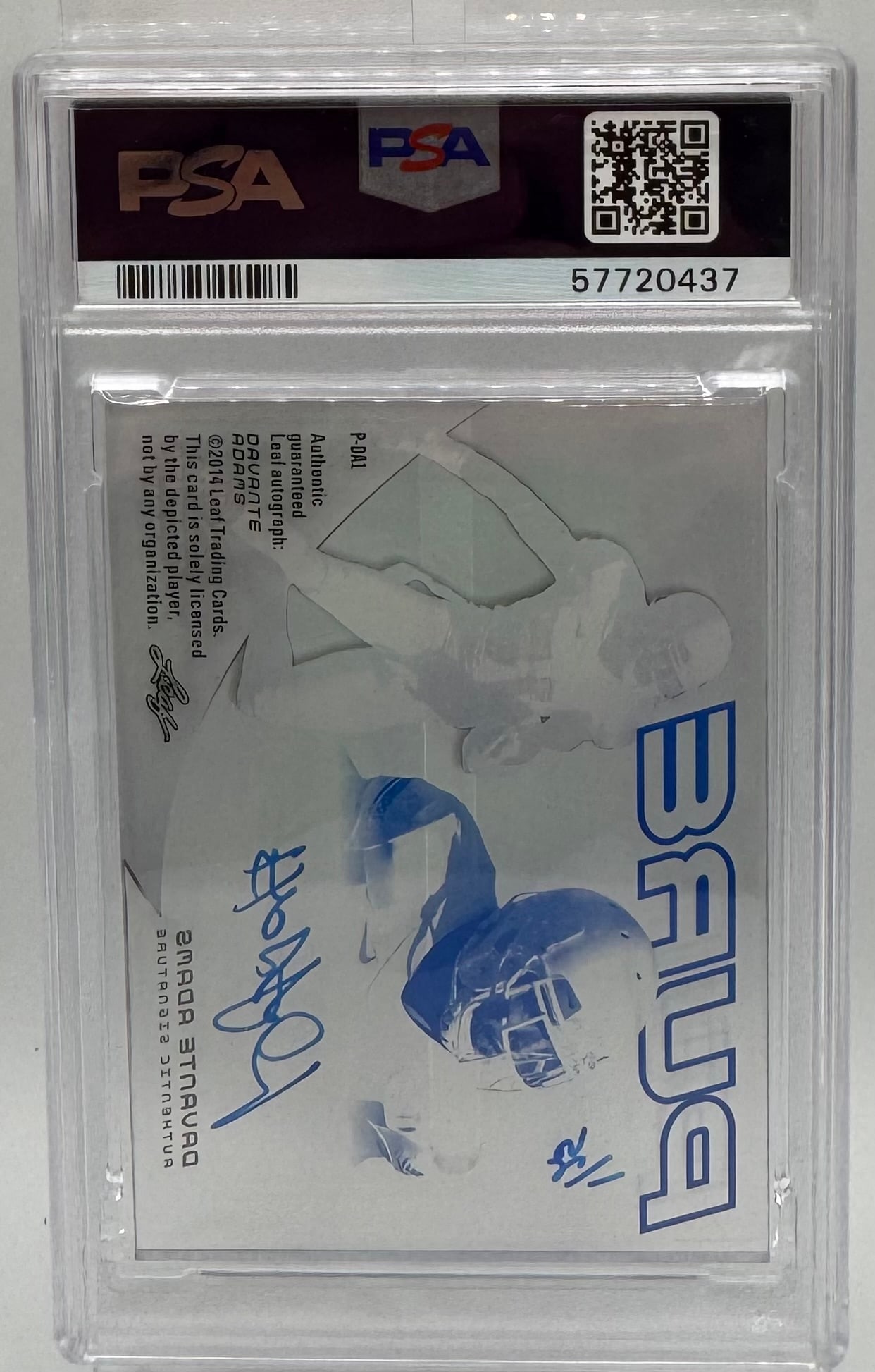 2014 Leaf Trinity Davante Adams "Pure" Blue Ink Rookie Auto #1/25 - 2