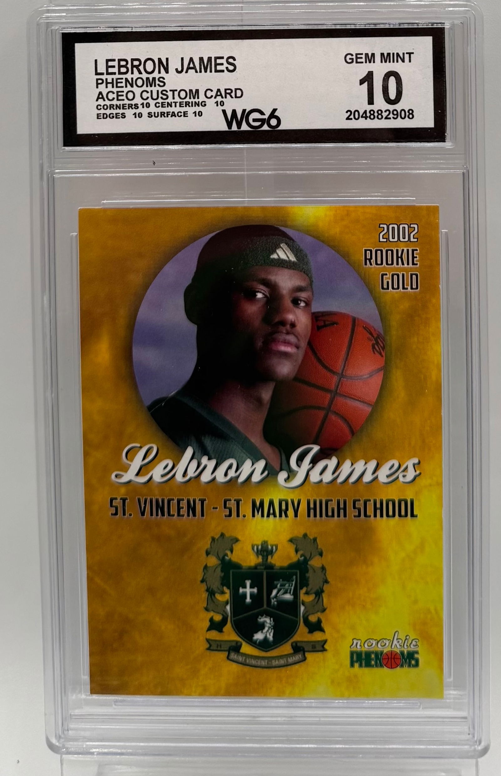 LeBron James "Phenoms" ACEO Custom Art Card - WCG Gem Mint 10 (1 of 2)