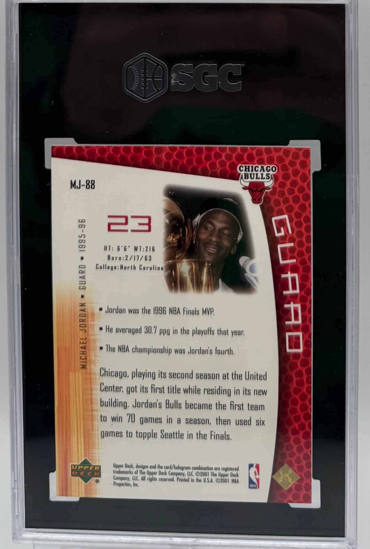 Michael Jordan Elite Lot: 2001-02 Upper Deck SGC 9 (13/23) & Premium 23KT Gold Foil Collection - 2