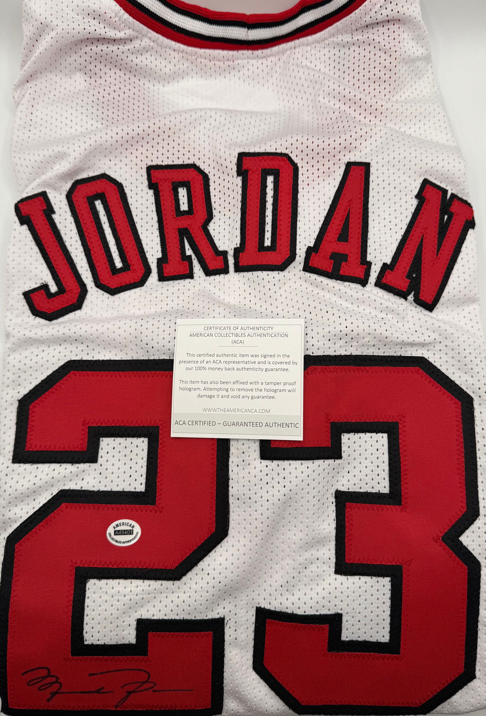 Michael Jordan Signed Chicago Bulls Jersey - ACA Authenticated with COA (1 of 1)