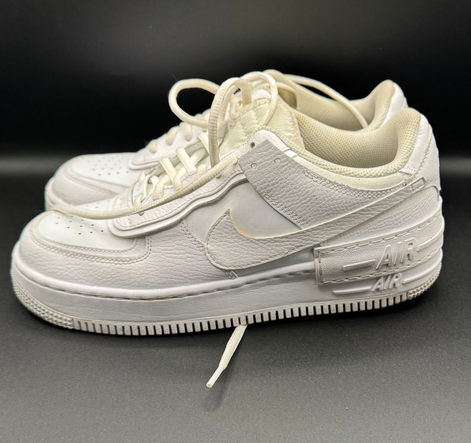 Nike Air Force 1 Shadow Women’s Shoes - Triple White - Size 10 - 4