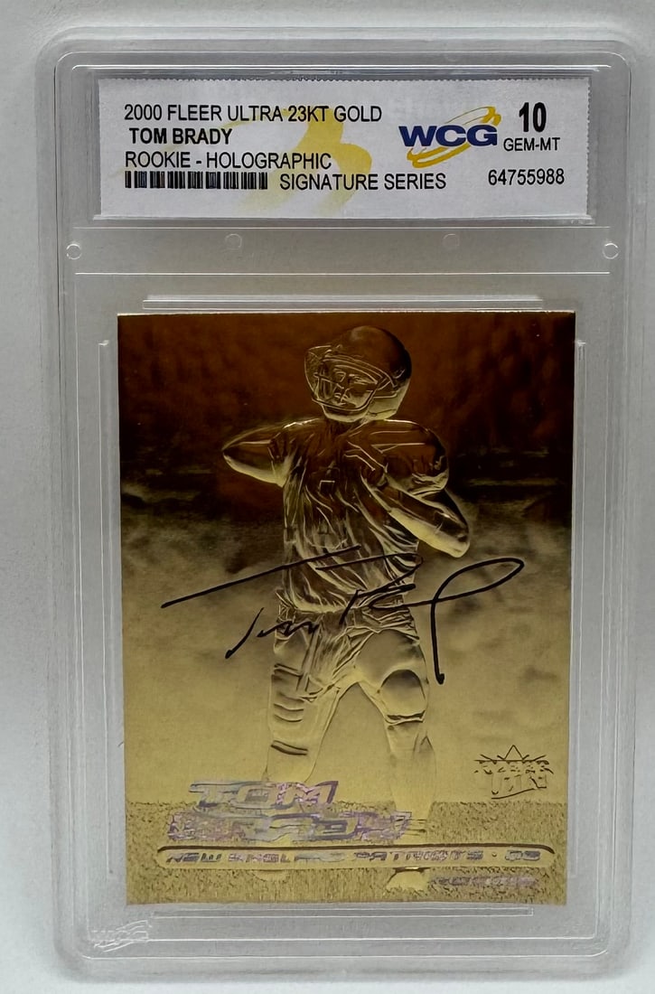 Tom Brady 2000 Fleer Ultra 23KT Gold Rookie (1 of 2)