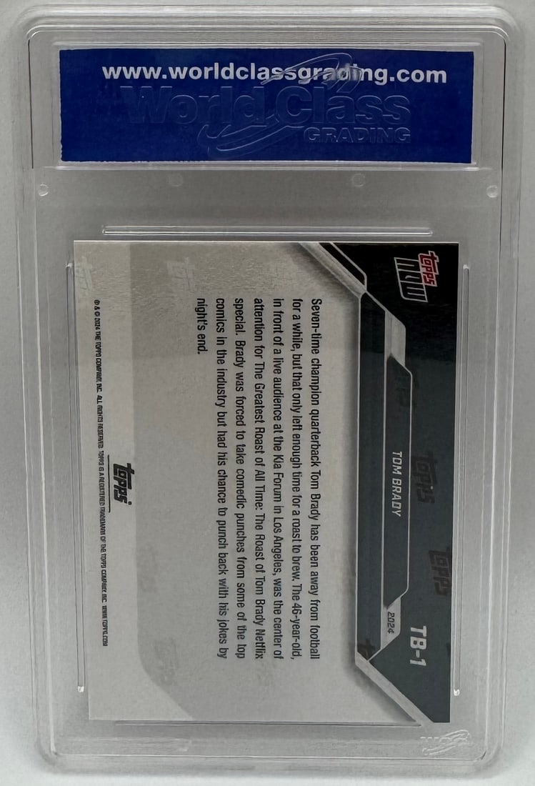 Tom Brady 2024 Topps Now #TB-1 "Greatest of All Time" - WCG 10 Gem Mint - 2