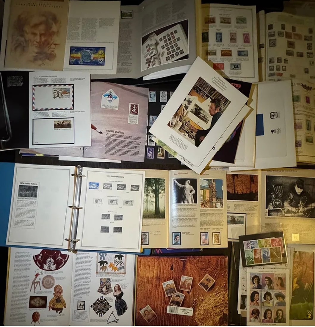 Massive Estate Stamp Collection - 1000s of Single & Loose Stamps, Binders & UN Mint Sheets (1 of 1)