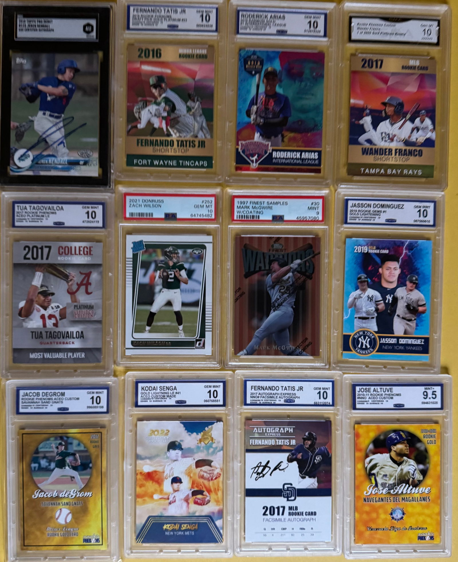 12 Baseball Card Lot - Fernando Tatis Jr., Jasson Dominguez, Wander Franco (1 of 1)