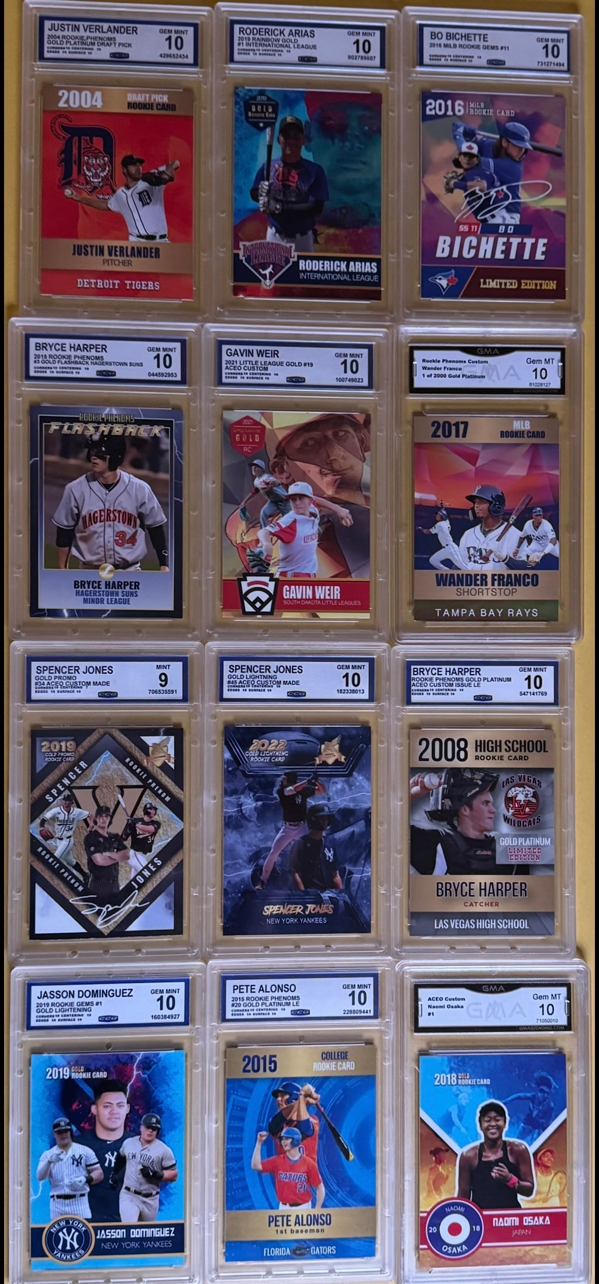 Bo Bichette, Justin Verlander, Bryce Harper & More Cards Lot (1 of 1)