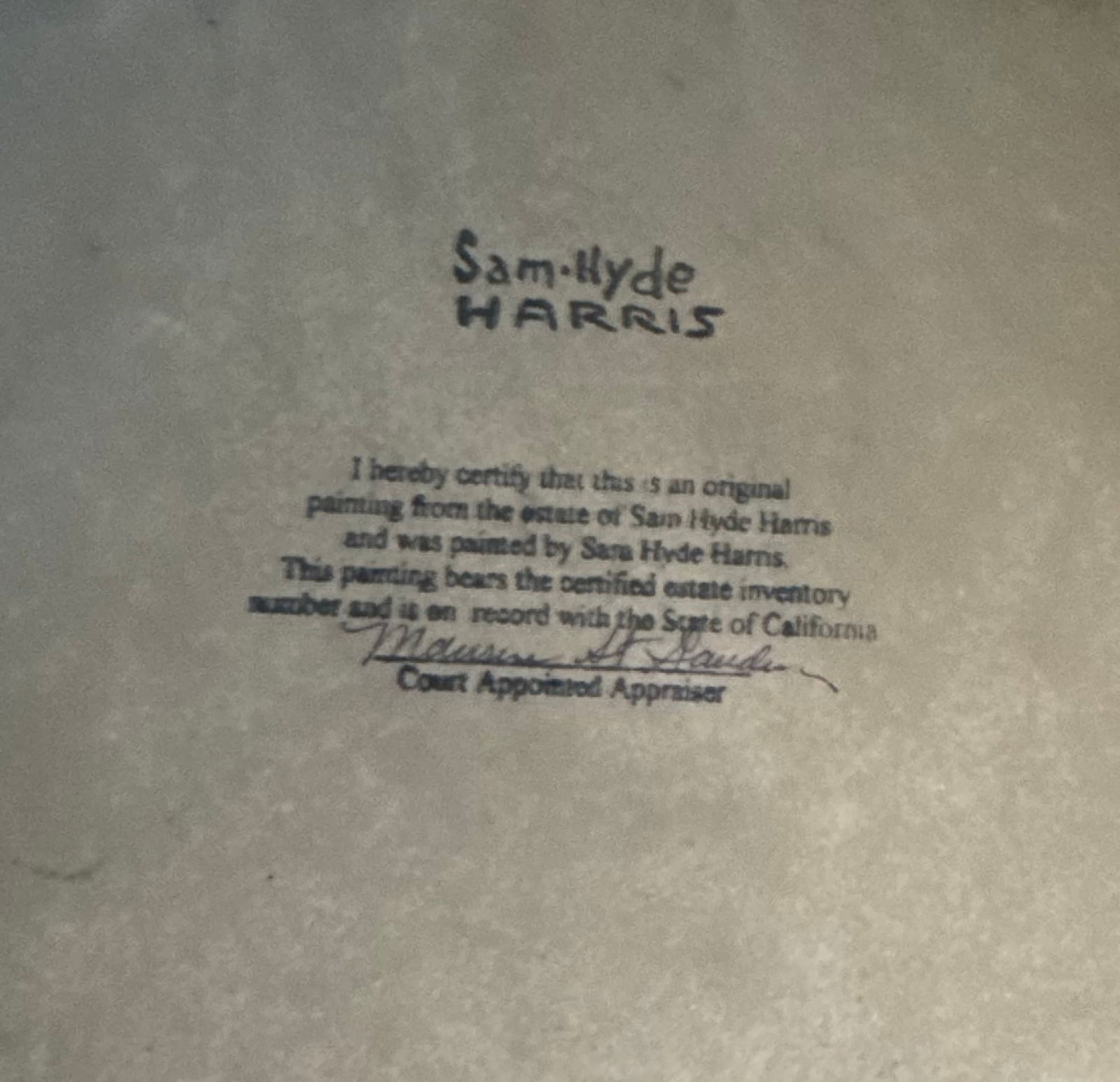 Samuel Hyde Harris Original Landscape Pencil Drawing - Certified Authentic - 2