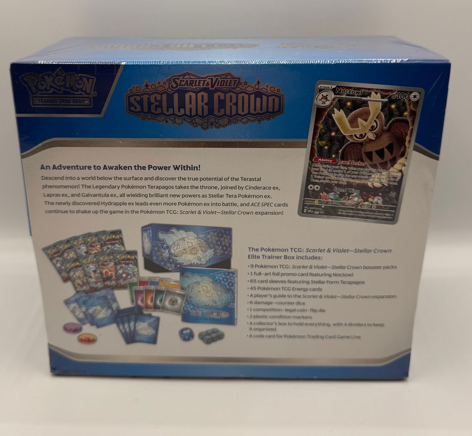 Pokémon TCG Scarlet & Violet Stellar Crown Elite Trainer Box (ETB) - Factory Sealed - 2