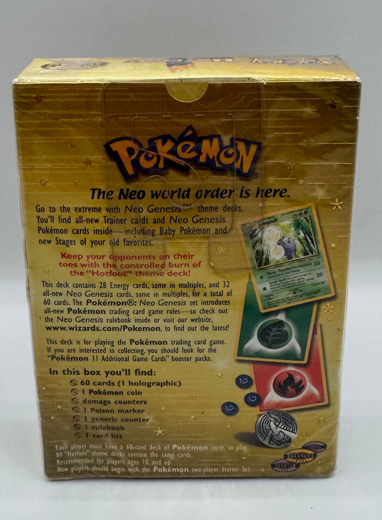 Pokémon TCG: Neo Genesis Hotfoot Theme Deck - Sealed - 2