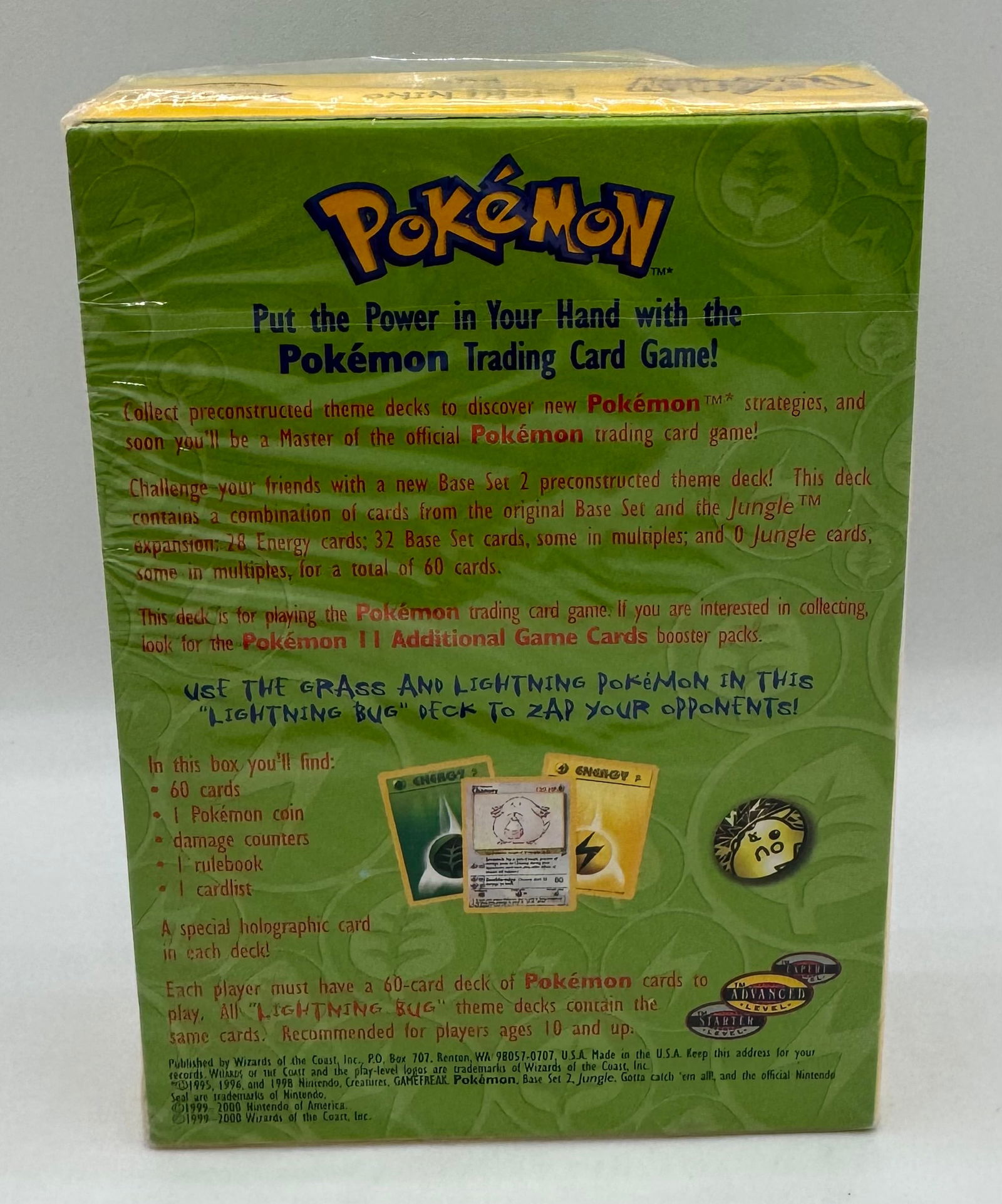 Pokémon TCG: Base Set 2 Lightning Bug Theme Deck - Sealed - 2