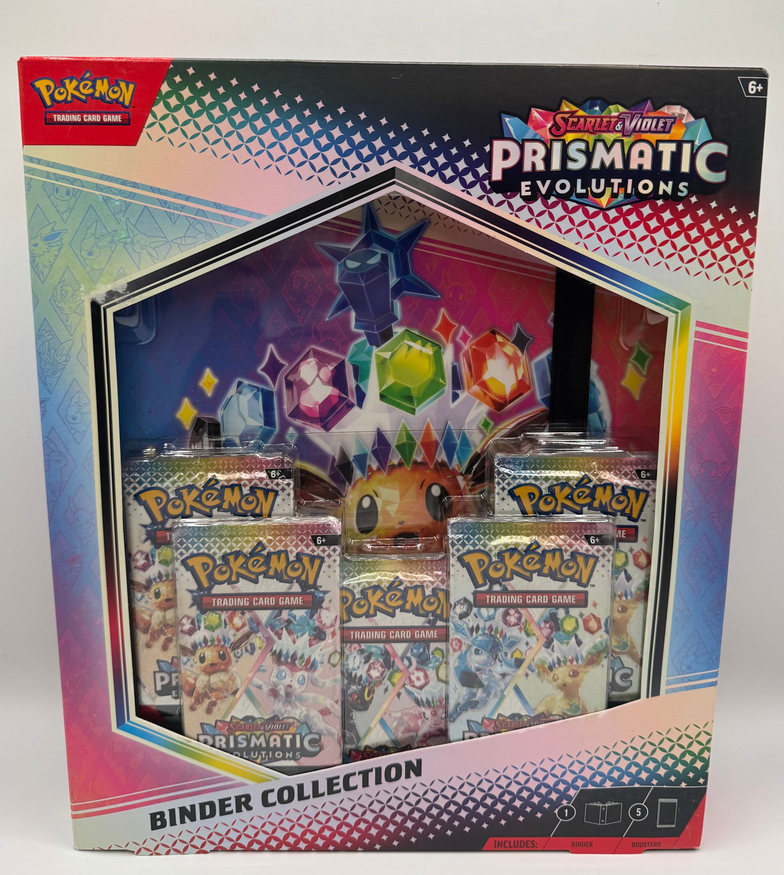 Pokémon TCG: Scarlet & Violet—Prismatic Evolutions Binder Collection: This Pokémon TCG: Scarlet & Violet—Prismatic Evolutions Binder Collection is a premium set designed for both players and collectors. Released in early 2025, this collection features the fan